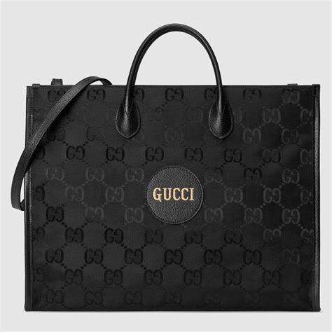 gucci tasche schwarz canvas|gucci quilted tote.